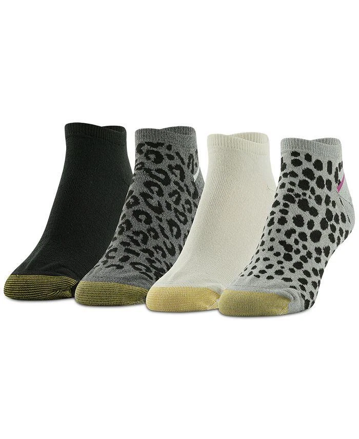 Calcetines de punta dorada con estampado de animales No Show talla 6-9 cuatro pares Foto 1 de 1