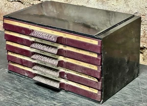 Gabinete de baquelita Ohmite Little Devils resistencias con 5 cajones completos de stock antiguo - Imagen 1 de 12