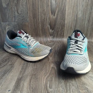 Brooks Adrenaline GTS 21 Running Shoes Women's 6.5 B Gray Mesh Sneakers Jogging - Picture 1 of 13