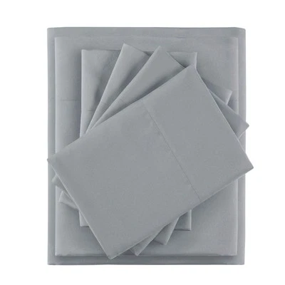 Side Storage Pockets Ultra Soft Wrinkle Free Microfiber Bed Sheet Set Bedding... - Image 1 of 4