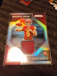 2024 Panini Prizm Football Jayden Daniels Rookie Gear Silver Prizm SP RC #RG-JDS - Picture 1 of 2