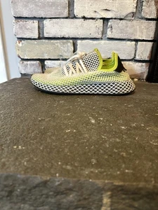 Adidas Para Hombres Deerupt Corredor Talla 7.5 Zapatos para Correr Tenis Malla Solar Slime - Imagen 1 de 5