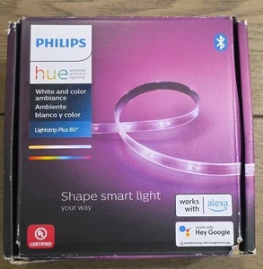 Philips Hue 80" LED Smart Light Strip Plus Base Kit White and Color Ambiance NEW - Picture 1 of 6
