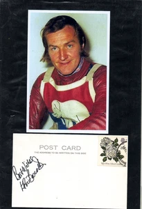 SPEEDWAY - ERIC BOOCOCK - postal estampada firmada + imagen - en muy buena condición - Imagen 1 de 1