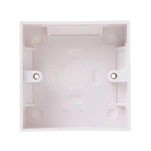 Easily Mount Back Box Plastic Junctions Box Wall Plate Brackets Single Gang - Photo 1/8