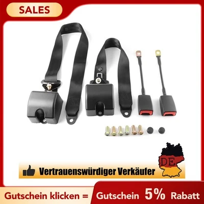 2x 3 punti cintura di sicurezza per Audi A3 2900 mm per BMW VW Audi con prova E - Immagine 1 di 4