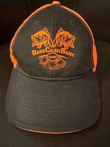 BASS CASH BASS Fishing Meshback Ball Cap, New Strapback Embroidered NWOT - Picture 1 of 6