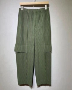 Homme Plisse ISSEY MIYAKE Straight Leg Black Casual Pants - Picture 1 of 13