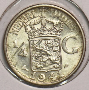 Netherlands East Indies 1941 P 1/4 Gulden 199193 combine shipping - Picture 1 of 2