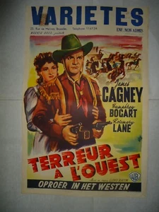 WESTERN/JAMES CAGNEY+HUMPHREY BOGART/OKLAHOMA KID/ Fr1/affiche belge - Photo 1/1