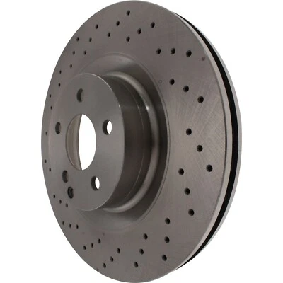 For 2007-2013 Mercedes-Benz S600 Cross-Drilled Disc Brake Rotor Front Centric - Image 1 of 4