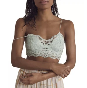 FREE PEOPLE Mariana Clear Blue Boho Bralette Size XL - Picture 1 of 6