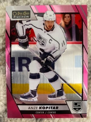 anze kopitar matte pink parallel 23-24 o-pee-chee platinum kings hockey 146 - Image 1 of 2