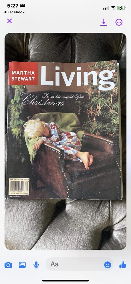 Christmas Martha Stewart Living Magazines Nov 1998 Foto 1 de 4