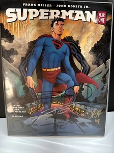 DC Graphic Novel Superman Year One #1 Frank Miller John Romita Jr. SIGNED X4 - Picture 1 of 2