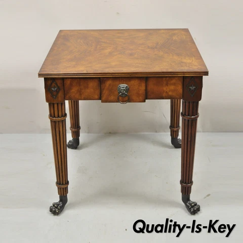 Theodore Alexander Althorp Regency Mahogany One Drawer Side Table A L50046 Cover