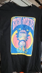 Rick and Morty Psychedelic T-Shirt Size Medium - Picture 1 of 2
