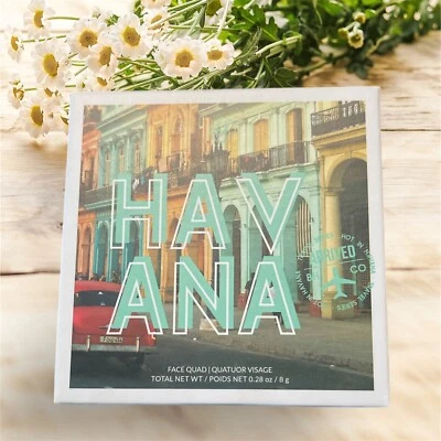 bh Cosmetics Blush Bronzer Face Quad Hot In Havana Travel Series Glow Contour - Image 1 of 3