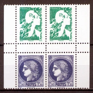 FRANCE 5730 et 5736 x 2,  DU CARNET 1533, NEUFS xx, TRES BEAUX - Picture 1 of 1
