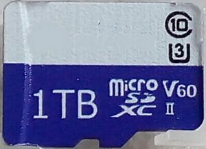microSD 1TB 1 TB 1000GB SD Speicherkarte + Adapter - XC-II UHS-1 C10 U3 V60 -NEU