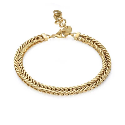 Sagapo Bracciale Uomo A Catena Grumetta In Acciaio Dorato S'agapo SRP53 Sagapò - Immagine 1 di 4