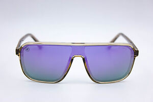 Blenders Mojave Love Meisterx2 Tan/Purple Polarized Shield Sunglasses 133-15-145