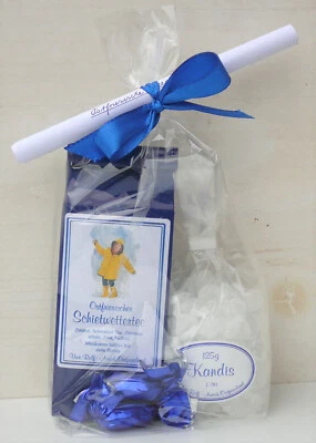 Teepräsent Schietwettertee ♥ 50g Ostfriesentee  Kandis  Geschenkset  Präsent - Bild 1 von 2