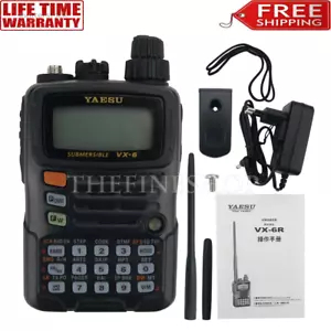 Für Yaesu VX-6R 2 Band Transceiver UHF UKW Radio IPX7 Walkie Talkie zum Fahren - Bild 1 von 10