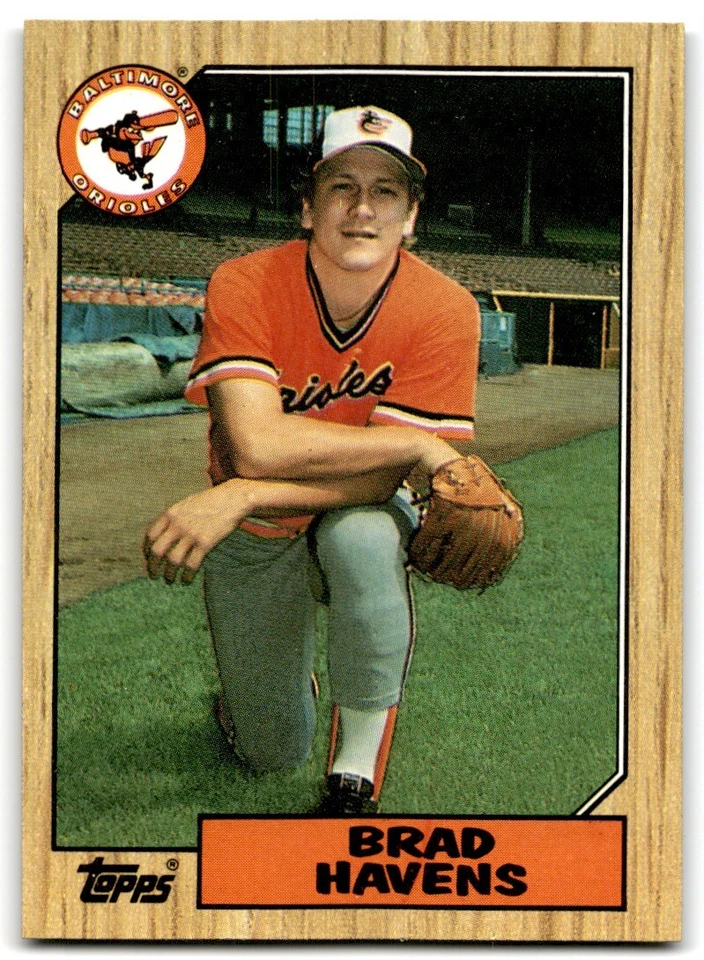 1987 Topps Brad Havens b Baltimore Orioles #398 - Image 1 of 2