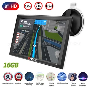 XGODY X4 9 Zoll Tragbare GPS Navigation Navi Navigationsgerät PLZ Ziel Eingabe - Bild 1 von 15