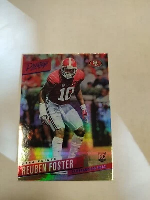 2017 Panini Prestige Rookie Xtra Points Blue Reuben Foster #230 Rookie RC (PWE) - Image 1 of 2