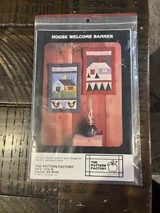 House Welcome Banner 16" x 24" - Pattern Factory #P-102 Uncut - Picture 1 of 5