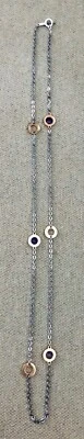 Liberty Collection Bronze Infused Rose Gold/Steel Necklace 34" with Amethyst - Image 1 of 4