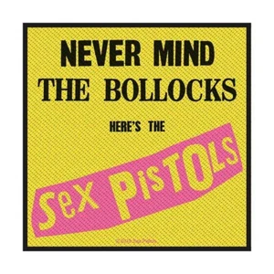 SEX PISTOLS NEVER MIND THE BO**OCKS WOVEN SEW ON PATCH OFFICIALLY LICENSED - Picture 1 of 7