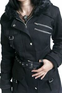 Handgefertigter Damenmantel Jacke Winterjacke mit Mehrtaschenjacke