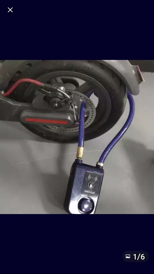   Smart Lock Anti Theft Alarm Keyless Phone APP - Image 1 of 4