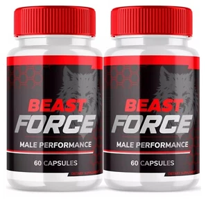 Beast Force Male Support Vitamin Max Strength Supplement for Men 120 Capsules - Picture 1 of 4