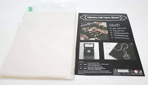 12PCS White Self Adhesive Felt Sheets Soft Velvet Sticky Back Felt for Jewelry - Picture 1 of 7