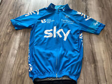 Ladies Mens Unisex Rapha Cycling Top Sky Sponsored Size M
