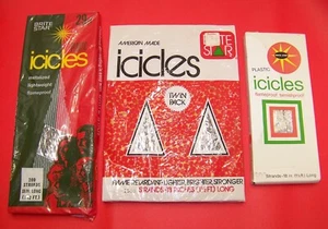 Brite Star Vintage Icicles Tinsel Christmas Tree Decor 3 Boxes 2200 Strands - Picture 1 of 5