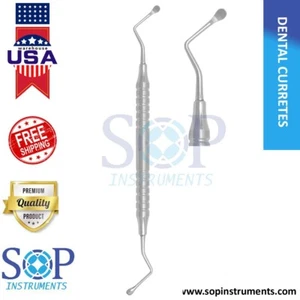 Dental Lucas Large Surgical Bone Curette 4mm Non Serrated by SOP Instruments - Picture 1 of 3