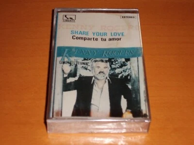 KENNY ROGERS SHARE YOUR LOVE CASSETTE TAPE SPAIN 1980 NEW & SEALED LIONEL RICHIE - Image 1 of 2