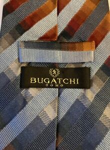 Bugatchi  Uomo Men’s Tie Made In Italy 🇮🇹 100% Silk Striped