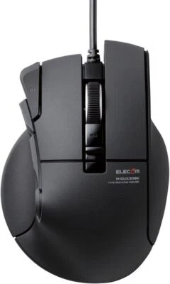 Elecom USB Gaming Mouse DUX Wired 10 Buttons M-DUX30BK - Image 1 of 4