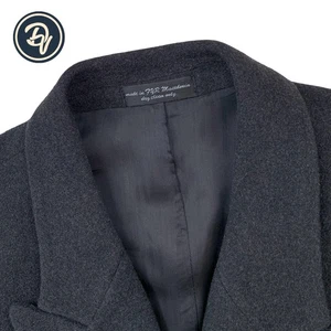 VTG 48 R Chaps by Ralph Lauren Charcoal Grey Double Breast Wool & Cashmere Coat - Picture 1 of 12