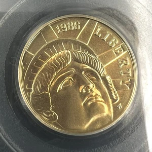 US MINT 1986-W Statue Of Liberty $5 Gold Commemorative Coin PCGS MS69 Uncircul.. - Picture 1 of 5