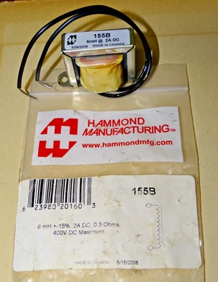 Hammond Tipo 155B, Transformador de Choke, 5 mH, Nuevo de Lote Antiguo Foto 1 de 4