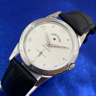 Vintage 1960’s Man’s LORD ELGIN USA 21 Jewels Stunning Dial Serviced & WARRANTY - Image 1 of 4