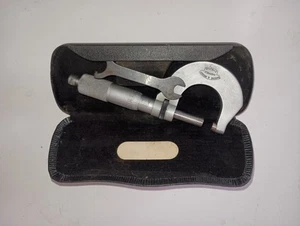 Vintage MOORE & WRIGHT no.961 metric EXTERNAL MICROMETER SHEFFIELD ENGLAND M&W - Picture 1 of 6
