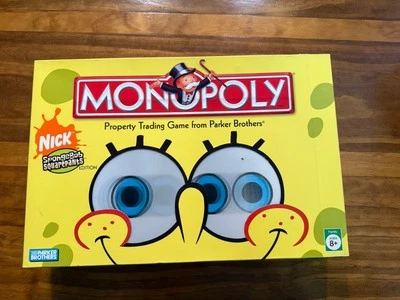 Monopoly Spongebob SquarePants Edition Hasbro 2005 TV Show Nickelodeon COMPLETE - Image 1 of 4